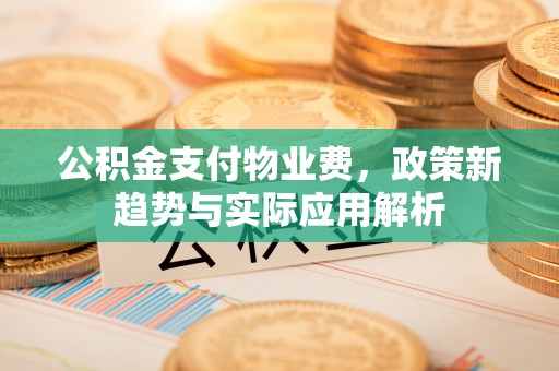 南屯公积金支付物业费，政策新趋势与实际应用解析