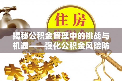南屯揭秘公积金管理中的挑战与机遇——强化公积金风险防控的多维策略