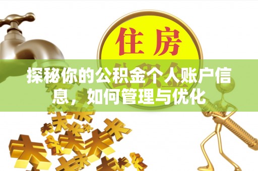 南屯探秘你的公积金个人账户信息，如何管理与优化