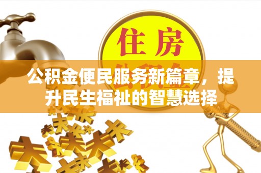 南屯公积金便民服务新篇章，提升民生福祉的智慧选择