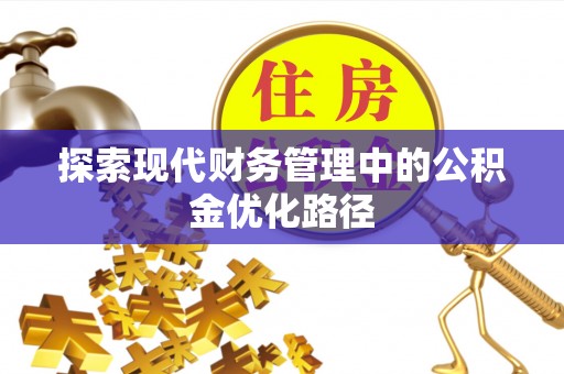 南屯探索现代财务管理中的公积金优化路径
