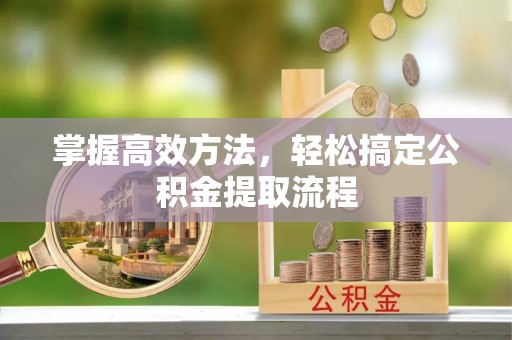 南屯掌握高效方法，轻松搞定公积金提取流程