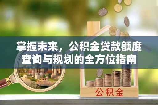 南屯掌握未来，公积金贷款额度查询与规划的全方位指南