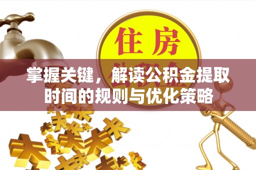 南屯掌握关键，解读公积金提取时间的规则与优化策略