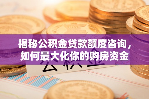 南屯揭秘公积金贷款额度咨询，如何最大化你的购房资金