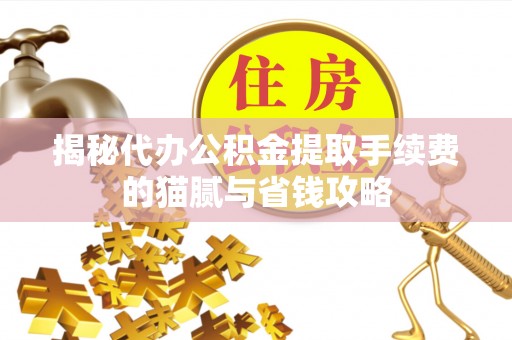 南屯揭秘代办公积金提取手续费的猫腻与省钱攻略
