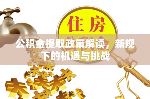 南屯公积金提取政策解读，新规下的机遇与挑战