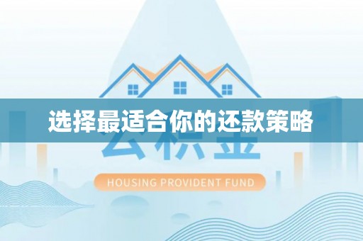 南屯选择最适合你的还款策略