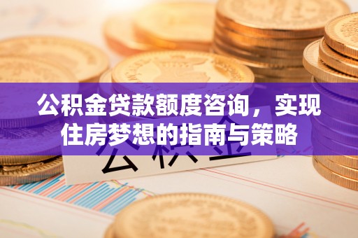 南屯公积金贷款额度咨询，实现住房梦想的指南与策略