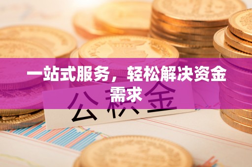 南屯一站式服务，轻松解决资金需求